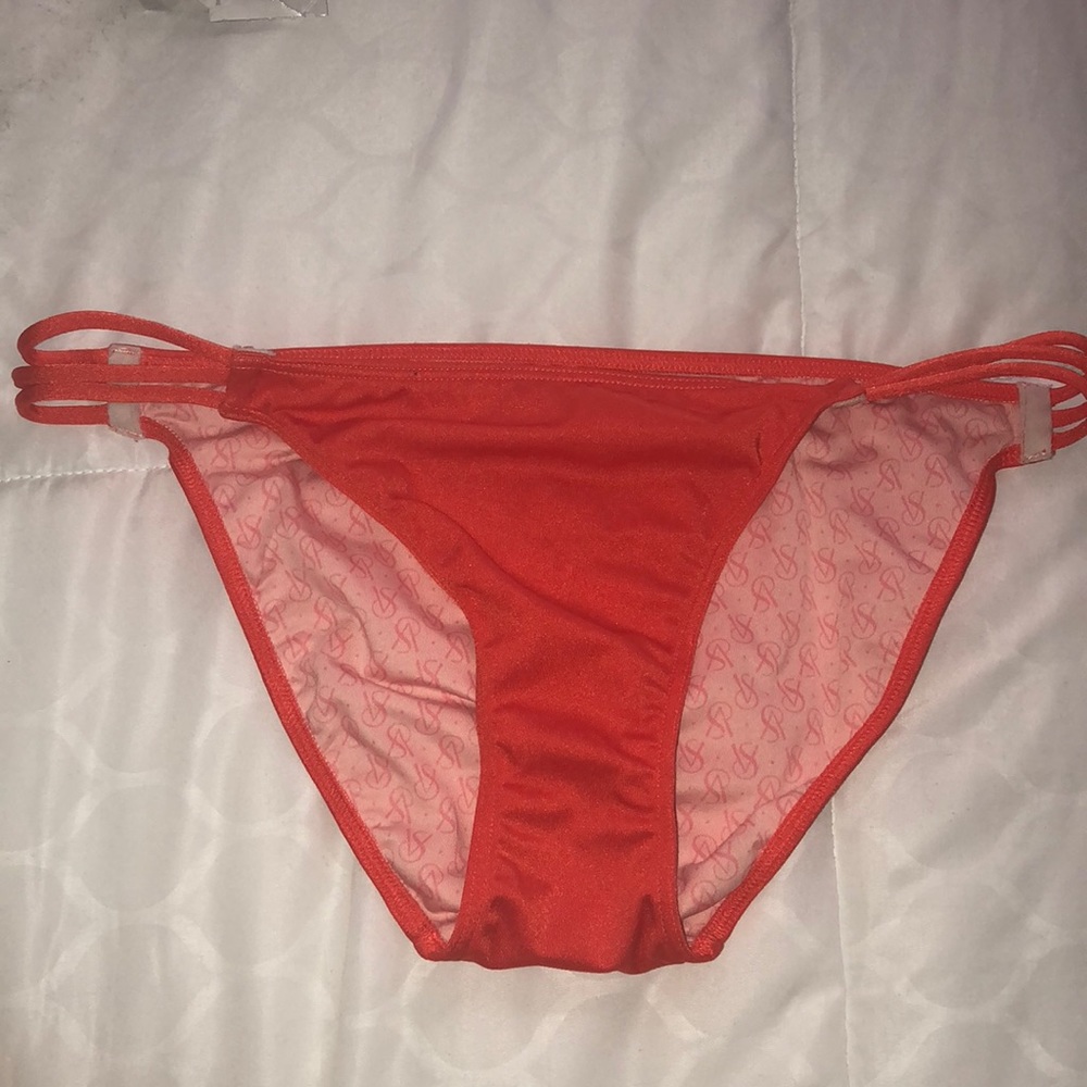 Metallic Orange Victoria Secret Bikini Bottoms Med